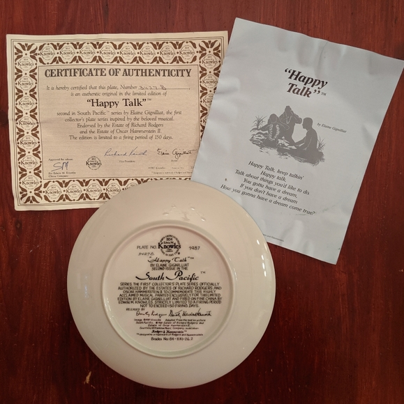 SOUTH PACIFIC COLLECTORS PLATES Set of 3 - Picture 6 of 6